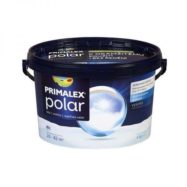 Фарба вапняна PRIMALEX Polar мат білий 4 кг